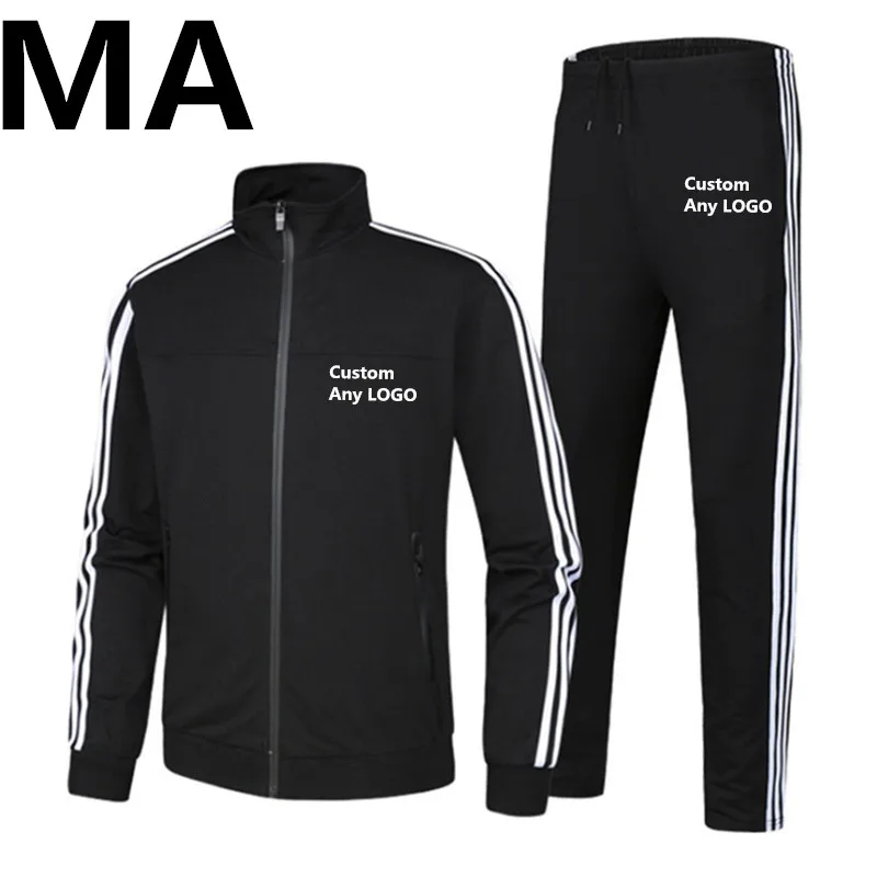 MA The New Autumn Winter High street Men Classic Warm Sportwear Sweatpants Male Casual Slim fit Zipper Comfortable Male Clothes