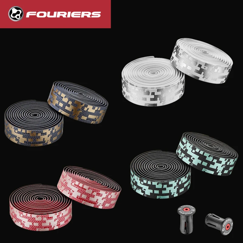 FOURIERS Metallic Color Bicycle Handlebar Tape Advanced Bar Tape Road Bike Gel Bar Cycling Wrap Personalized BP-S006