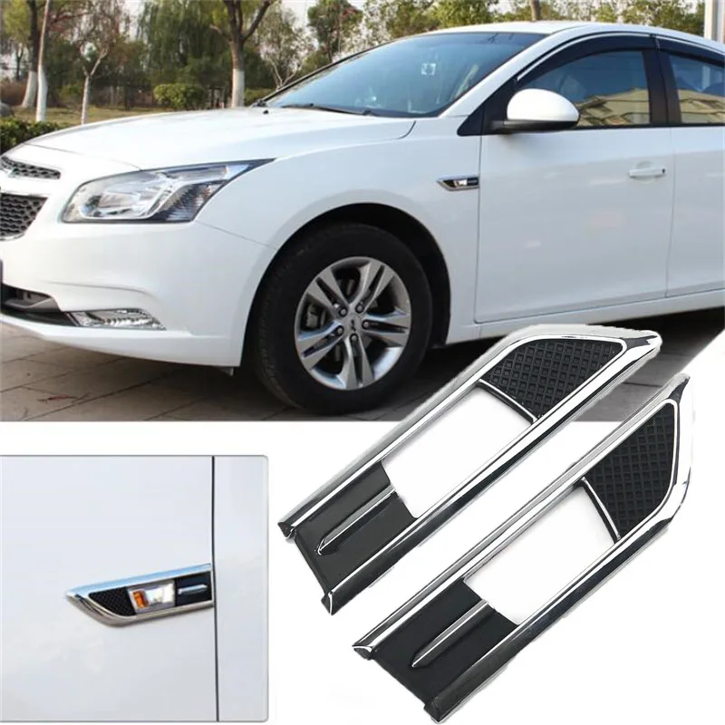 

For Chevrolet Chevy Cruze Aveo Sail Car Accessories ABS Chrome Turning Signal Lamp Cover Light Side Emblem Decoration Trim Sport