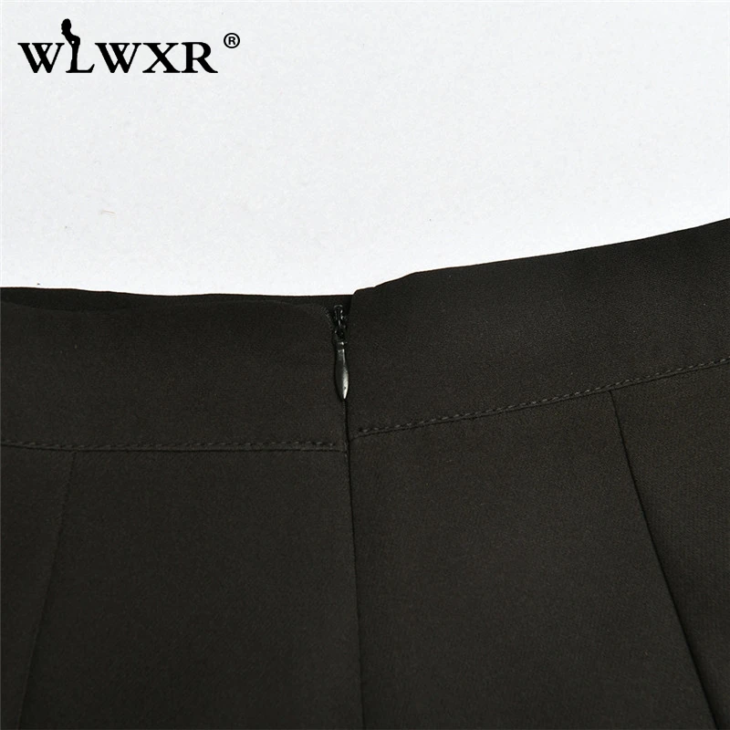 WLWXR Ruffls Белый Черный Женский комплект 2 шт. костюм с v-образным вырезом сетка сексуальный жакет и шорты женский комплект для женщин офисный клуб наряды