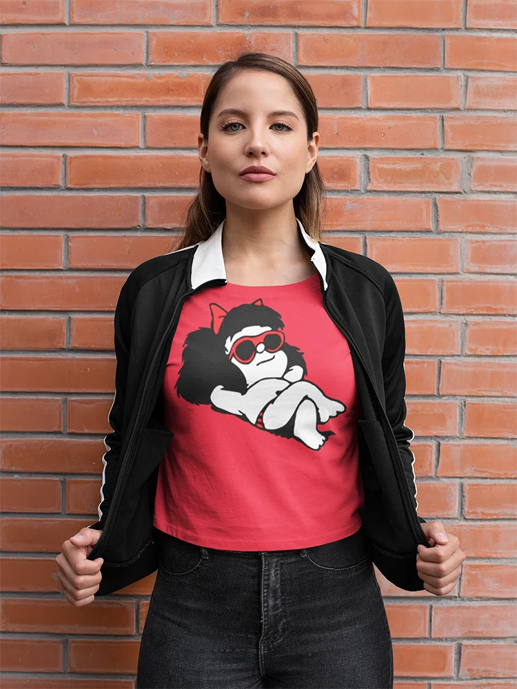 Mafalda Aestetic женские футболки Гавайские аксессуары Edgy Tumblr Ropas готическая одежда