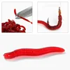 100pcs/Lot Bionic Earthworm Silicone Soft Bait Red Worms Carp Bass Fishing Lure Artificial Rubber Swimbait Tackle Accessories ► Photo 2/6