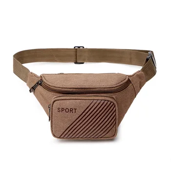 

High Quality Mens Vintage designer fanny pack Canvas Waist Bags Fanny Pack with Multiple Pockets