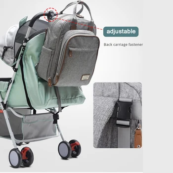 

Fashion Mummy Maternity Bag Multi-function Diaper Bag Backpack Nappy Baby Bag with Stroller Straps for Baby Care Stroller Bag
