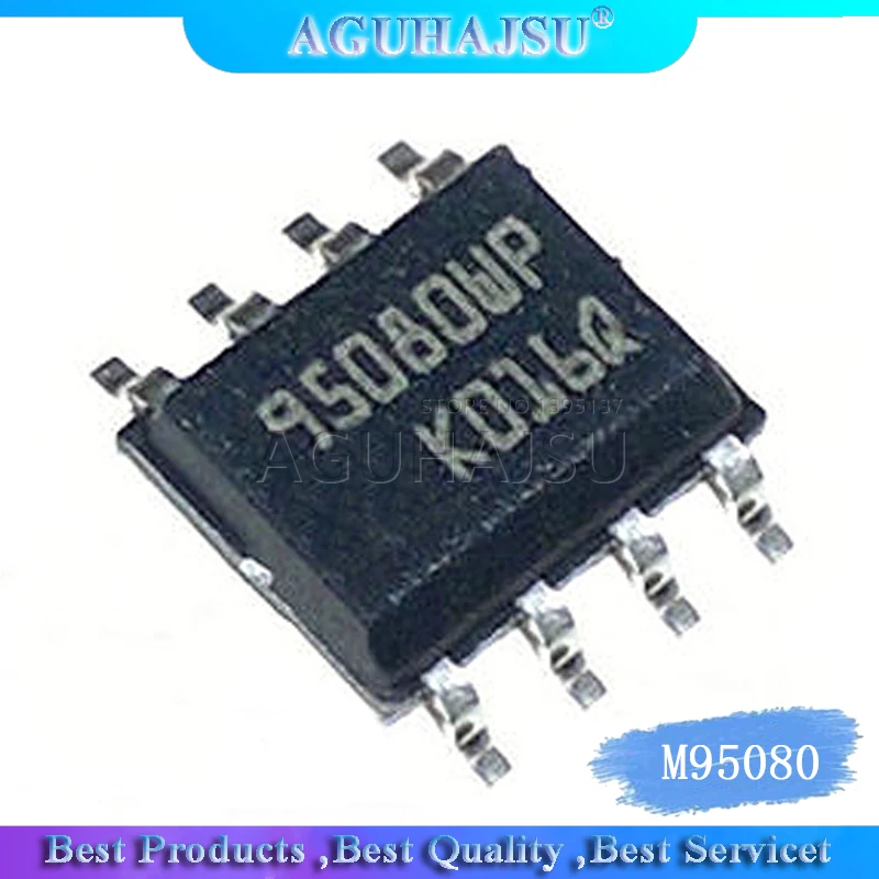 10 шт./лот M95080-WMN6TP 95080WP 95080 лапками углублением SOP-8 | Электронные компоненты и