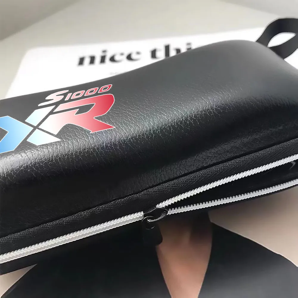 For BMW S1000XR S1000 XR S 1000 XR 2015 2016 2017 2018 2019    Black leather printing logo glasses Case sunglasses Case Box
