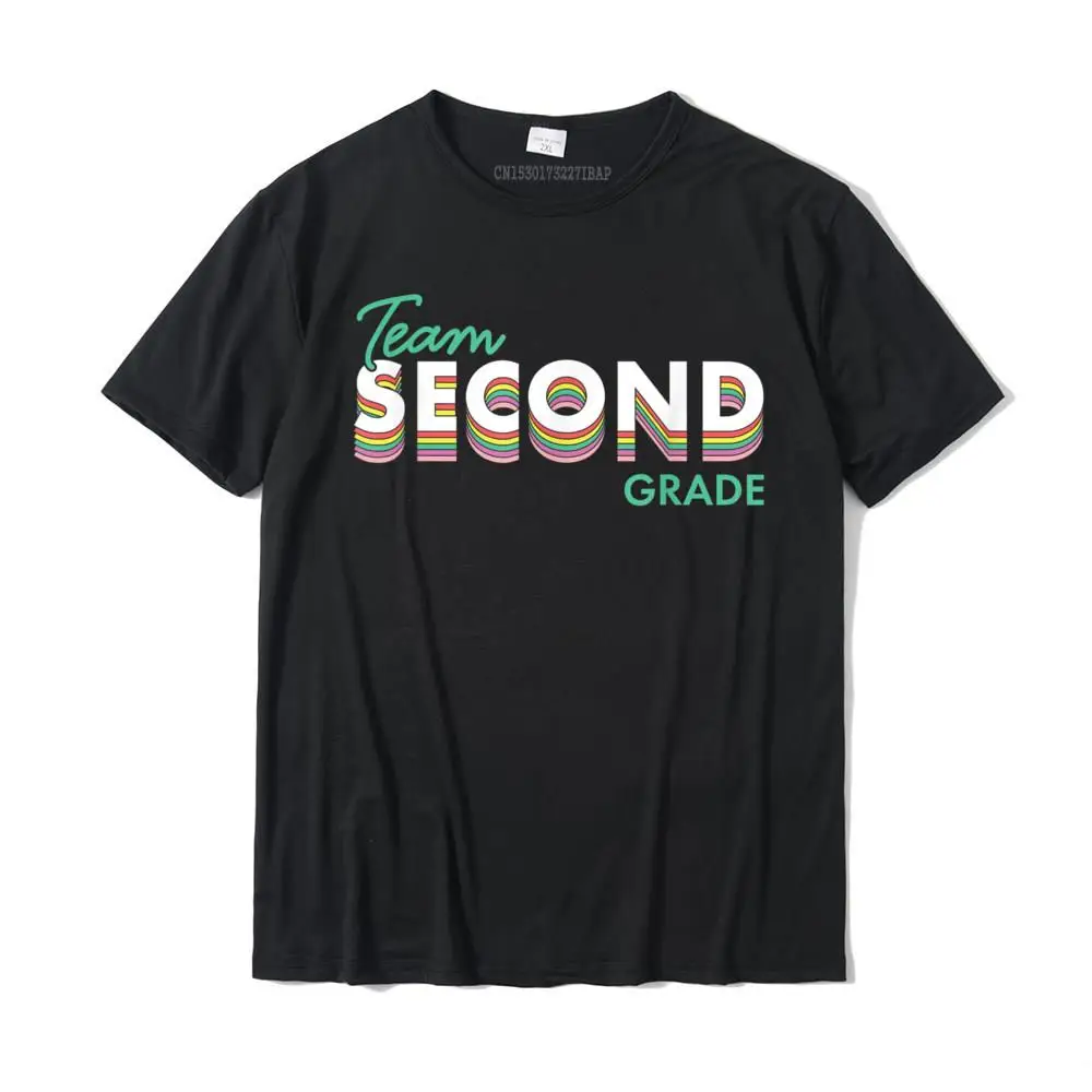 Summer Labor Day 100% Cotton Fabric Round Neck Tops Shirts Short Sleeve Customized Tops Tees Brand New Personalized T-Shirt Team 2nd Second Grade Teacher Back To School Top T-Shirt__MZ16349 black