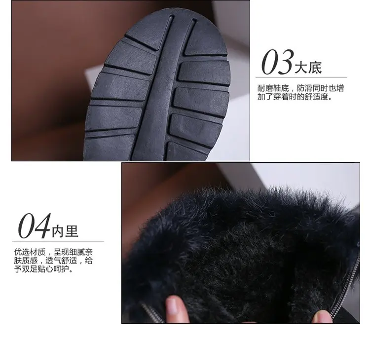 Botas mujer invierno/ г. Однотонные замшевые зимние теплые женские ботинки с круглыми носками женские модные ботильоны женская обувь 35-40