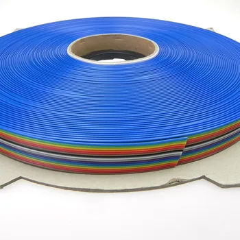 

1M 5M 10M 20M meter 16P 1.0MM Pitch IDC Flat Ribbon Wire Rainbow Cable
