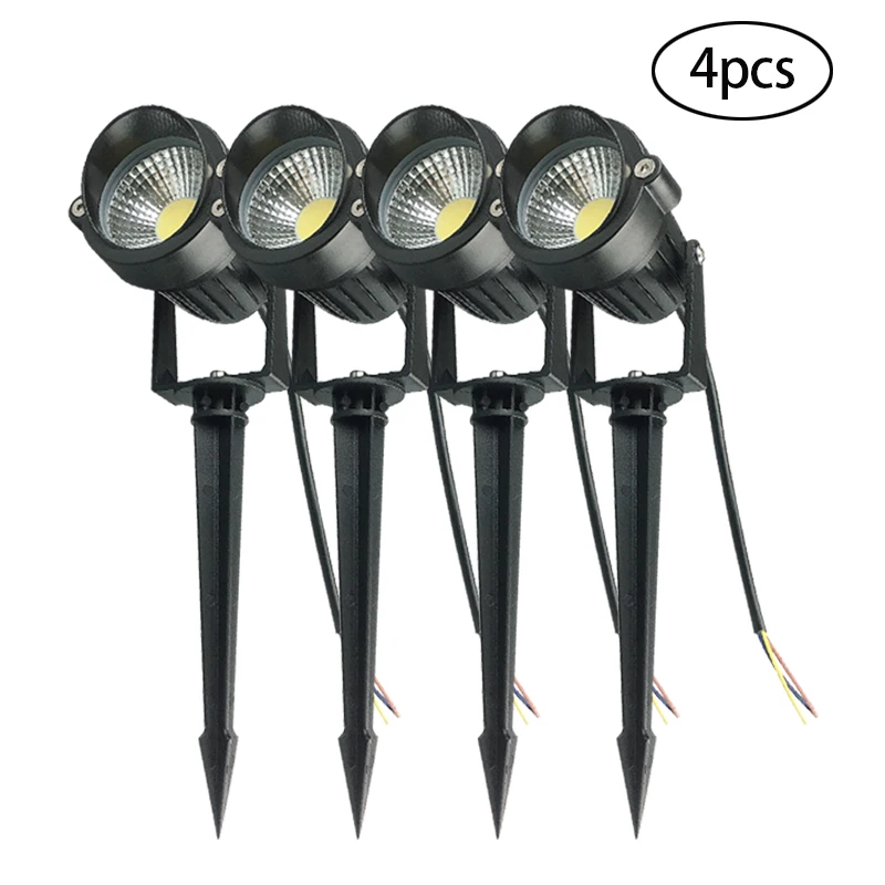 Waterproof Outdoor Garden Lawn Lamps 220V 110V 12V 3W 5W LED Lawn Landscape Light Spike Bulb IP67 Outdoor Lighting for Garden