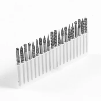 

20Pc Long Reach Double Cut Carbide Rotary Burr Set 1/8 Shank Polishing Bits