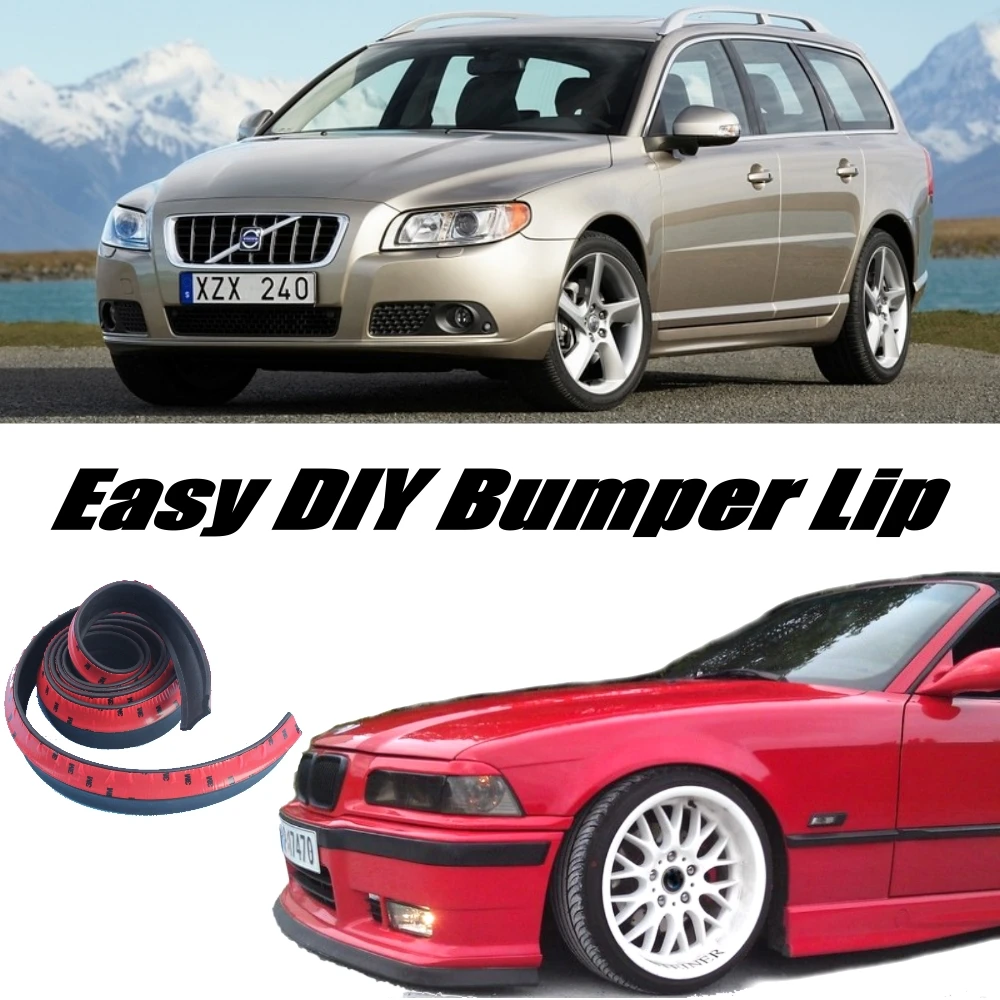 Бампер для губ Для Volvo V70 XC70 передний спойлер юбка тюнинга автомобиля/комплект