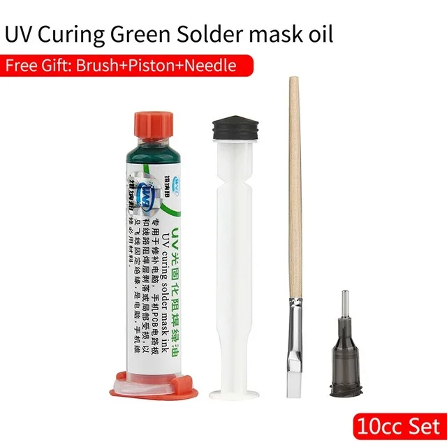 Green Oil UV curing Solder Mask Paint Prevent Corrosive Arcing for BGA PCB Rework Repair Tool Soft Brush USB LED Light Needle custom welding helmet Welding & Soldering Supplies