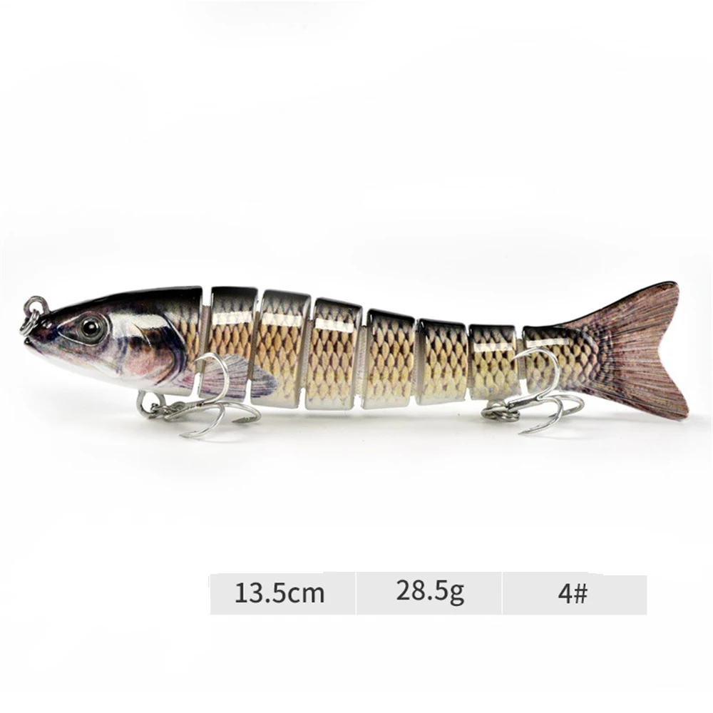 4-4 Olta мульти Соединенные тонущие рыболовные приманки воблеры Swimbait Щука приманка жесткие приманки для ловли карпа снасти бас форель Pesca Isca - Цвет: 4-4