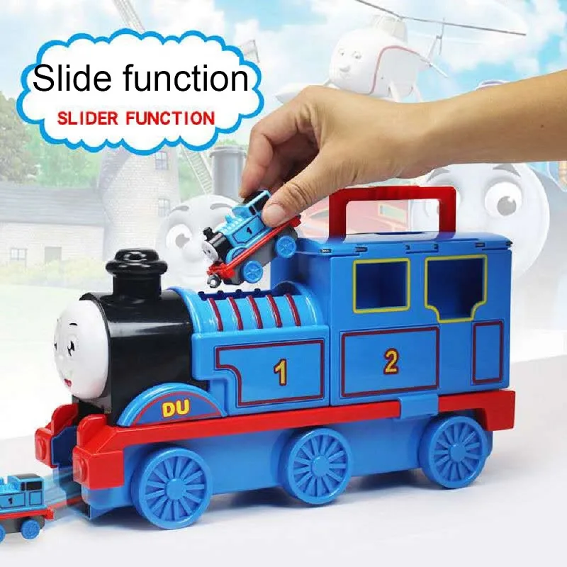 

Large train and small train combination track children's toy gift educational interactive toy legao thomas wheeled machine turn