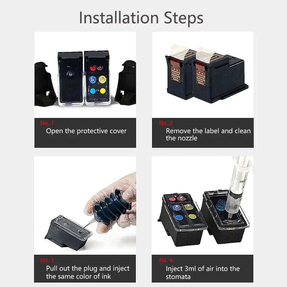 Dmyon 652 Xl Ink Cartridge Replacement For Hp 652 Deskjet 1115 1118 2135 2136 2138 3635 3636 3835 4535 Printer Cartridges Ink Cartridges Aliexpress