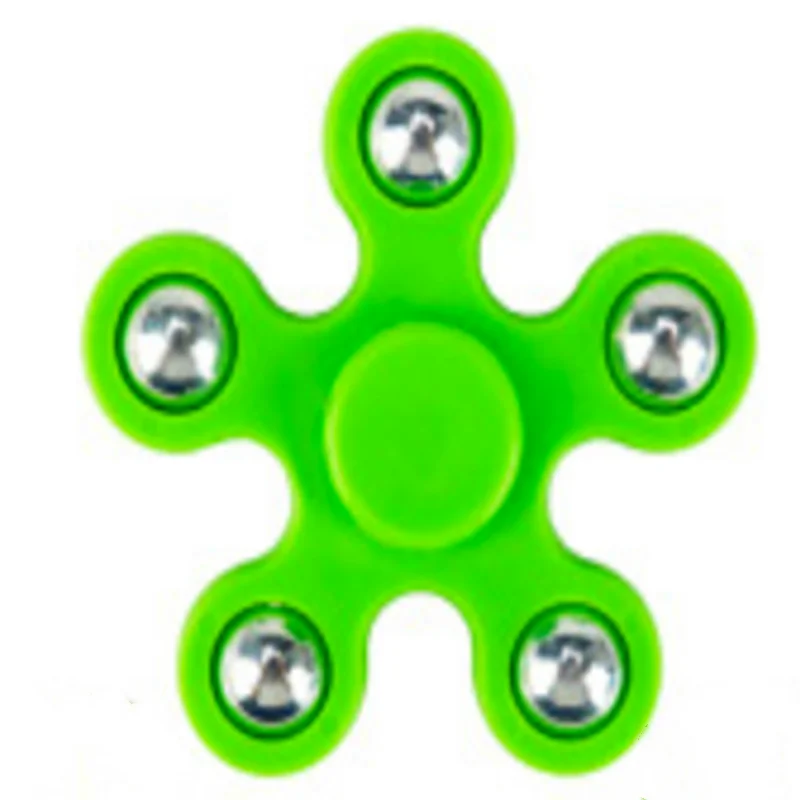 Зеленый 1 шт. Спиннер-Спиннер EDC Спиннер для аутизма СДВГ антистресс Tri-Spinner Высокое качество для взрослых и детей Забавные игрушки KQ1595 - Цвет: Зеленый