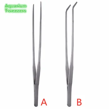 

Curved Aquarium Tweezers Aquarium Plant Shrimp Reef Tweezer Fish Tank Cleaner Stainless Steel Aquarium Accessories 27CM