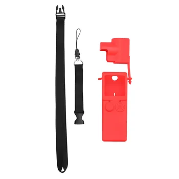 

Practical Handheld Camera Durable Easy Install Protective Case Silicone Lens Cover with Strap Anti Scratch for Xiaomi Fimi