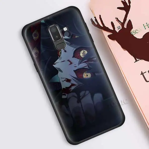 B13 Чехол Kimetsu No Yaiba для samsung Galaxy J8 J6 J4 A6 A7 A8 A9 Plus M10 M20 M30 S M40 силиконовый черный фон - Цвет: B13