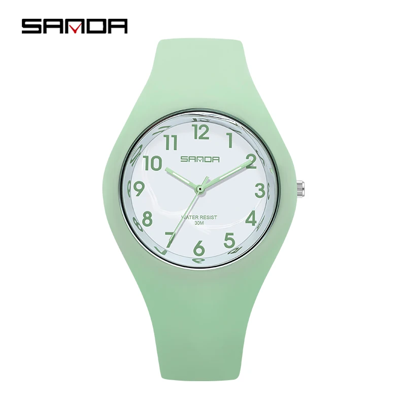 2021 New Sports Electronic 30M Waterproof Multifunction Personality Student Hand Plate Watches Quartz Movement Calendar 6056 