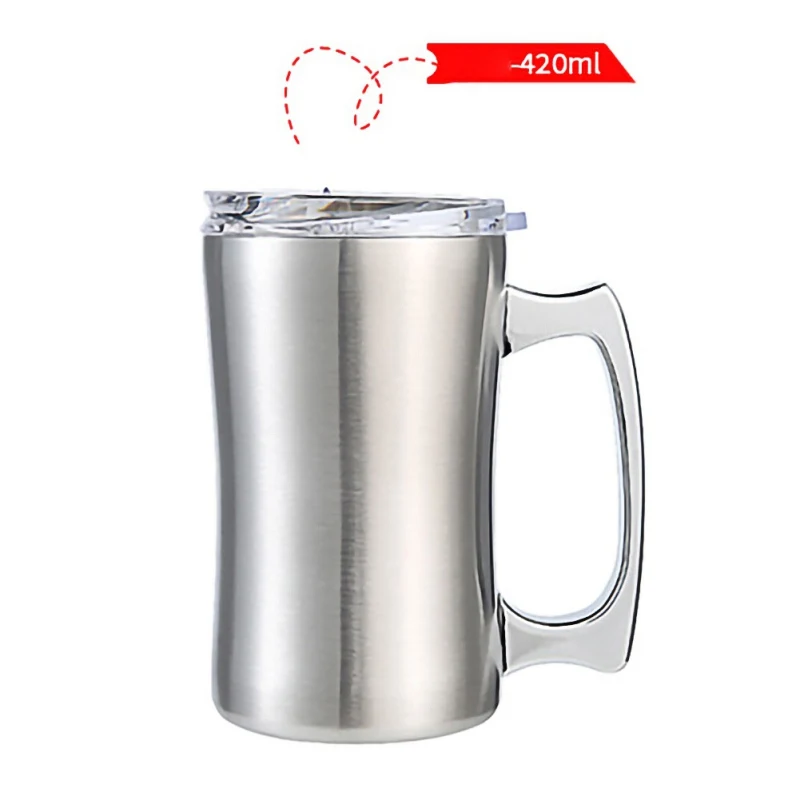 

Stainless Steel Double Wall Insulated Cup With Lid Thermo Mug Water Bottle Vacuum Flask Coffee Tea Mug