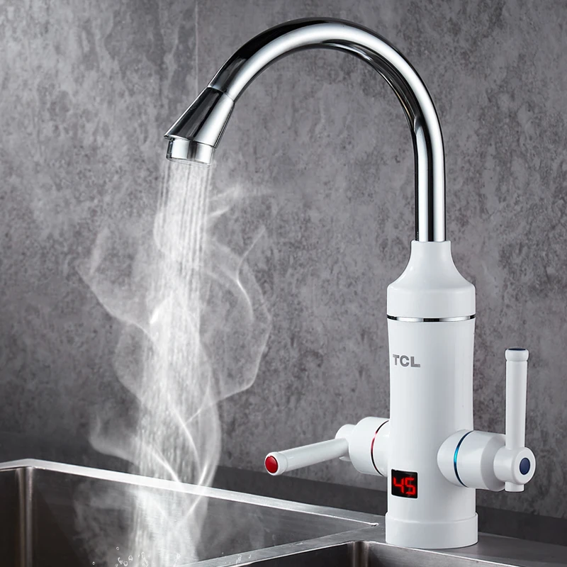  Kitchen Instant Water Heater Faucet LED Display Instrument Kitchen Speed Faucet Heating Tap Water D - 4000321650528