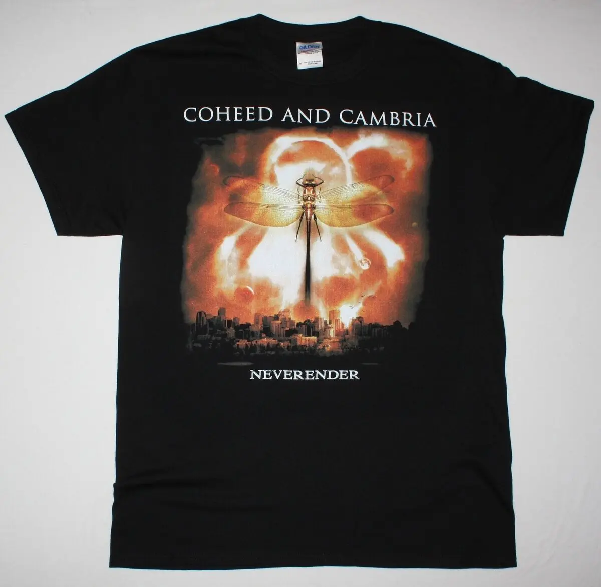 Новая Черная Мужская футболка с надписью cohneed AND CAMBRIA NEVERENDER progression Alternate ROCK летние