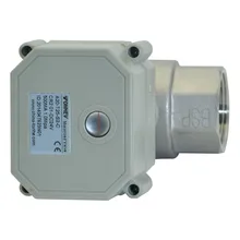 110-230VAC NO/NC 1 ''2 ходовой моторизованный шаровой клапан автоматический возврат Fail Safe электрические запорные клапаны с индикаторным окном