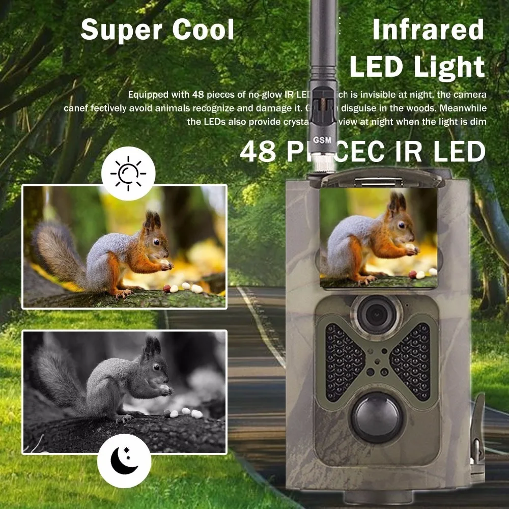 HC 550M 2G MMS Trail Camera инфракрасная камера для наблюдения за дикой природой 16MP 940nm