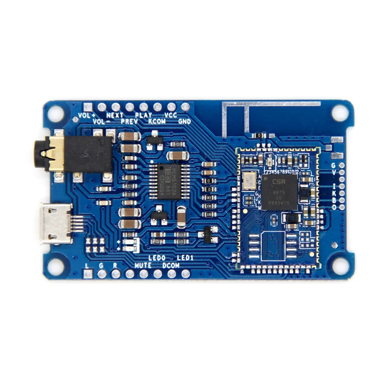 

Bluetooth V5.0 Decoder Board PCM5102A Low Power APTX/APTXLL/APTXHD Lossless I2S CSR8675