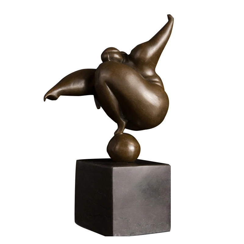 ArtsHom DS-454 Handmade Abstract Human Bronze Figurine Classic Statue Sculpture Vintage Art Indoor Decoration | Дом и сад