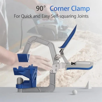 

High Quality Auto-adjustable 90 Degree Corner Clamp Face Frame Clamp Woodworking Clamp Hand Tool Clip