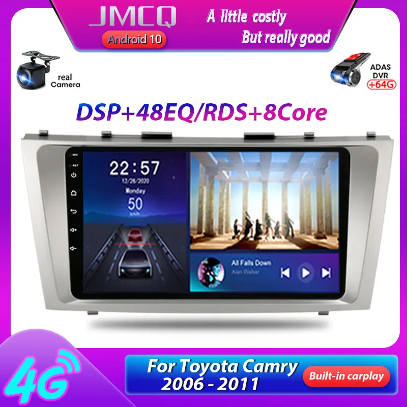 JMCQ Android 10.0 Car Radio For Toyota Camry 6 XV 40 50 2006 - 2011 Multimedia Video Player Navigaion GPS 2 din Stereo Head unit |