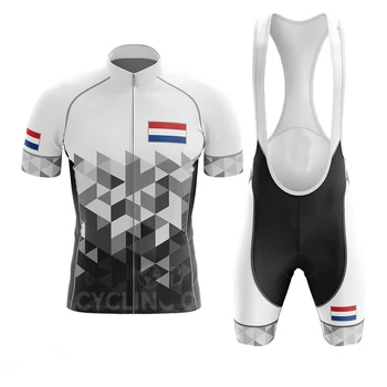 

Netherlands Pro Cycling Set Summer MTB Bike Clothing Pro Bicycle Jersey Sportswear Maillot Ropa Ciclismo Cycling Jersey Set