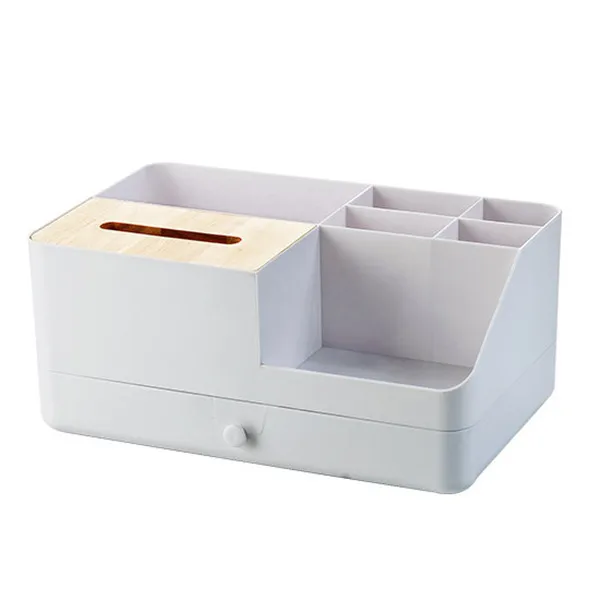 Makeup Organizer B MSJO Макияж Организатор Для женщин ящик для хранения для ванной комнаты Водонепроницаемый с выдвижными ящиками дизайнерская салфетка коробка Make Up организационное хранение Коробки мусорное ведро - Цвет: Makeup Organizer B
