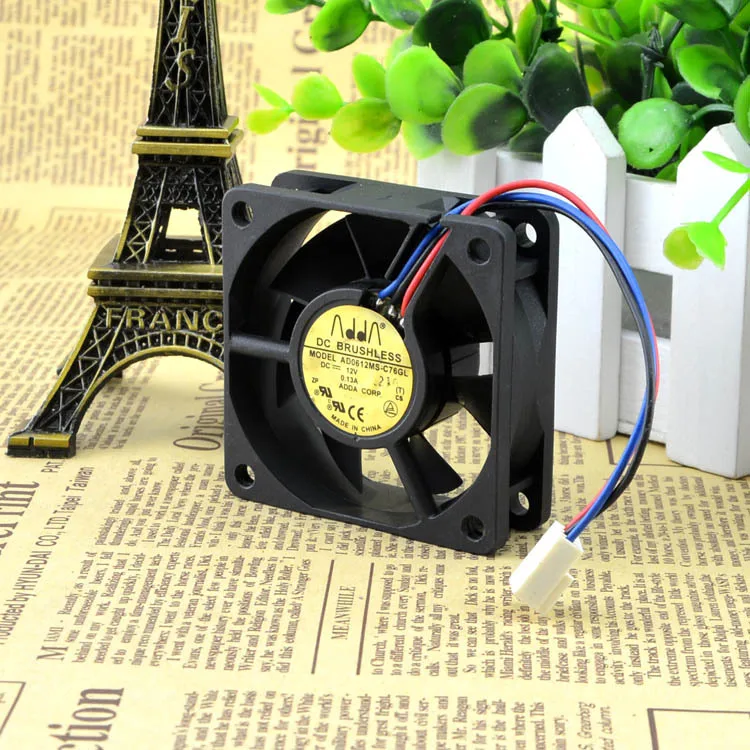 Для Xiexi ADDA 6020 6 см ультра тихий вентилятор 12V 0.13A AD0612MS