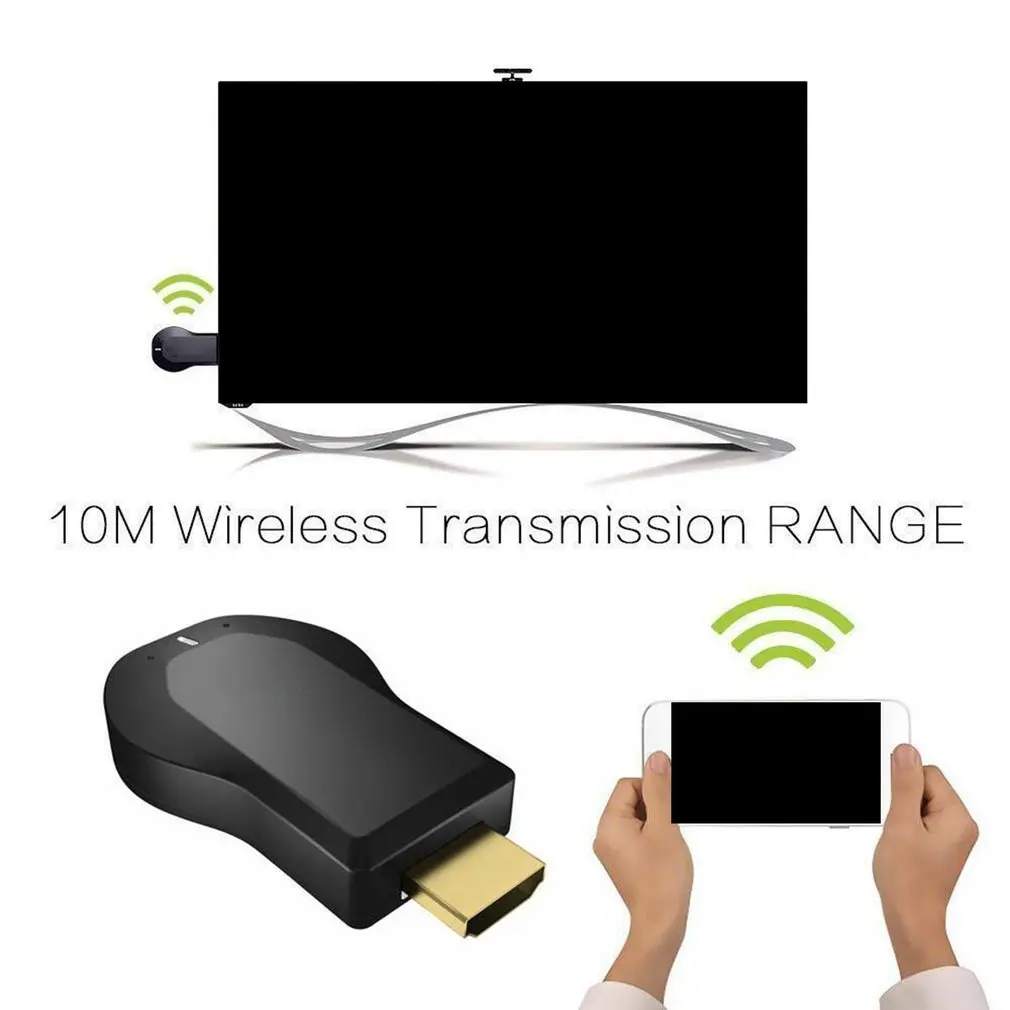 Для AnyCast M4 Plus беспроводной WiFi донгл приемник 1080P Дисплей HDMI медиа видео стример без переключателя ТВ-палка