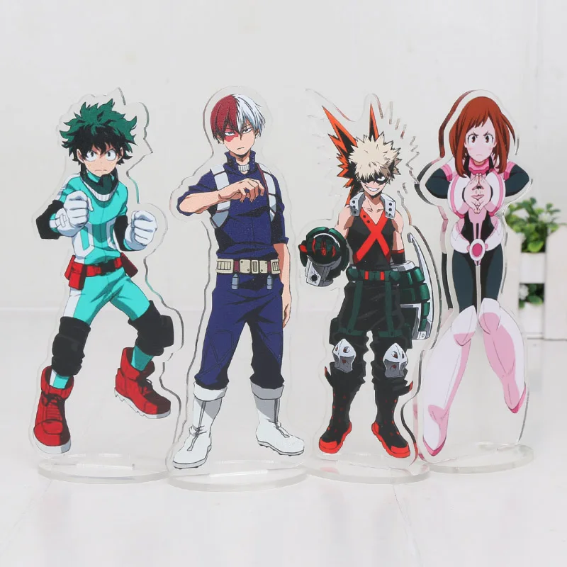 

14cm Anime My Hero Academia Boku no Hero Akademia Izuku Acrylic Stand Model Toys Action Figure Pendant toy double-side gift