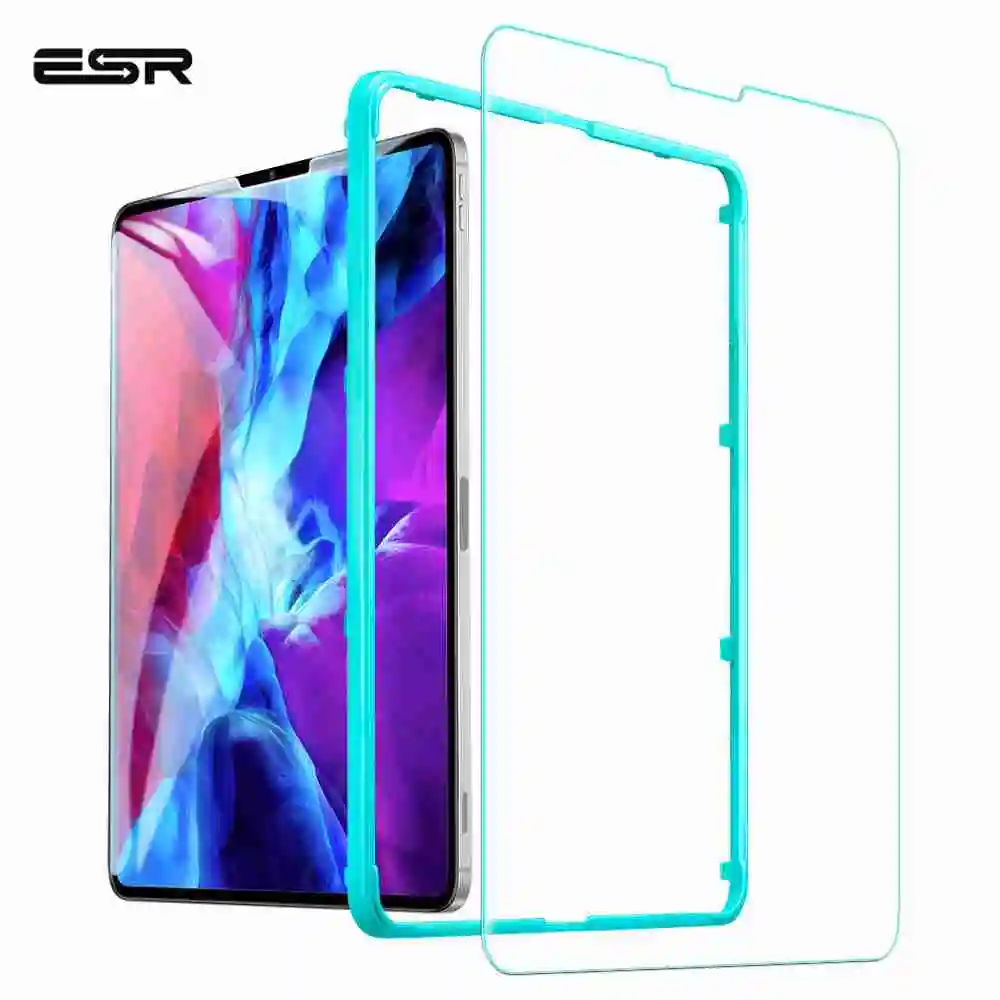 

ESR Screen Protector for 2020 iPad Pro 11/12.9 Inch 2nd/4th Generation High Definition 1X 2X 3X 9D Curved Tempered Glass Film