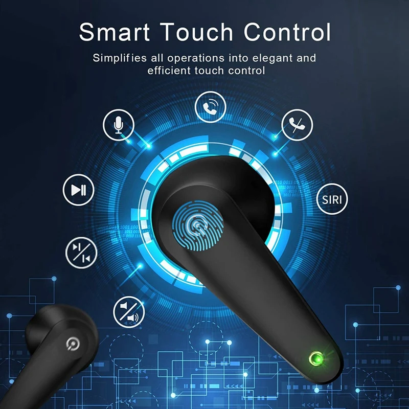 Bluetooth Earphones Wireless Headphones Press Control Tws In Ear Earphones Mini Headset 3D Stereo Sound USB C Charging