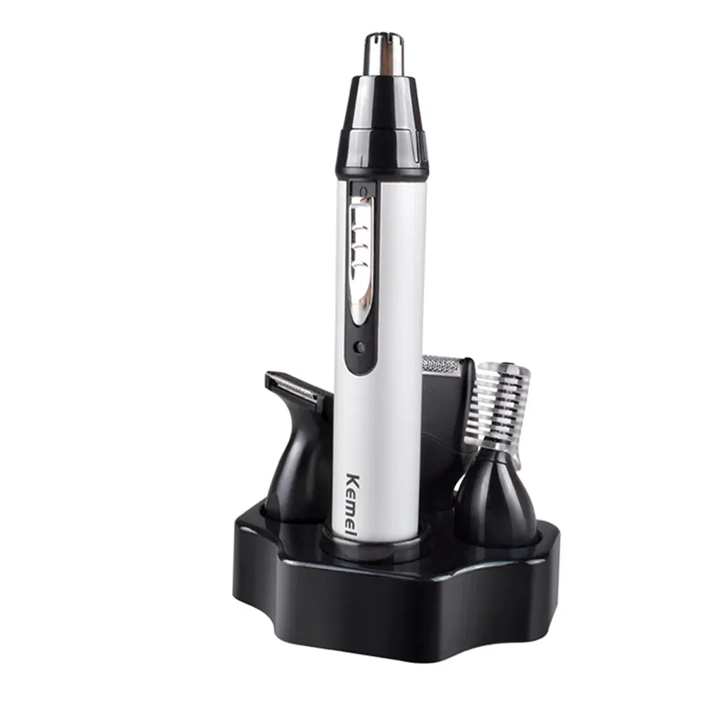 

Electric Nose Hair Cleaner Rechargeable Electric Nose Hair Remover Set Three-In-One Electric Nose Hair Box Package 4-In-1