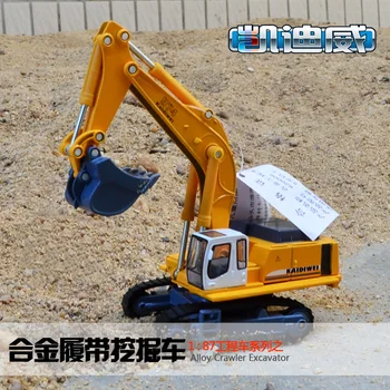 

1:87 high simulation alloy engineering vehicle track small excavator model car toy for children gifts