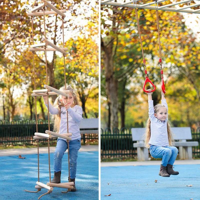 Outdoor Climbing Ropes Garden Training Toys Swing Disc Garden Playground Backyard Indoor Swing Games Children Fitness Toys 4