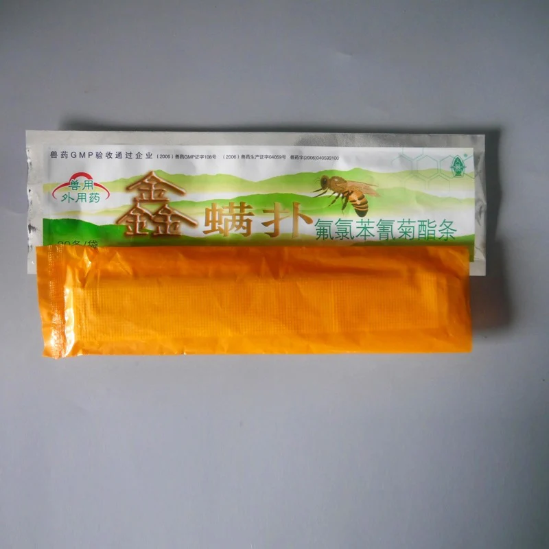 

20 Pcs/Bag Beekeeping Fluvalinate Mite Killer Tool Pest Control Varroa Strip NIN668