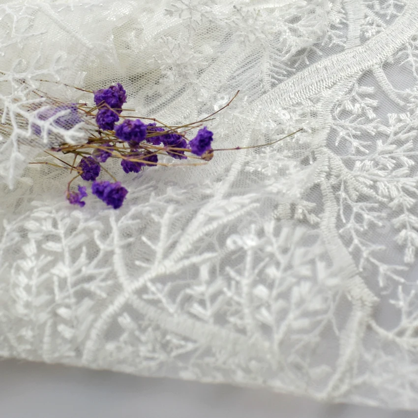 2Pcs 51.5cm*24cm Wedding Dresses Lace Applique Head Ornaments Embroidery Trims DIY Clothing Sewing Patchwork Accessories|lace trim|embroidery lace
