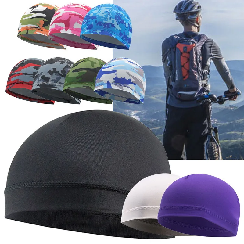 Cycling Caps Cycling Hat Cycling Hats Running Hat Summer Cooling Skull Breathable Sweat Wicking Cycling Running Hat Odorless and Sweat-absorbent 10 Colors