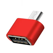 Портативный OTG конвертер Micro USB штекер на 2 0 гнездо адаптер для