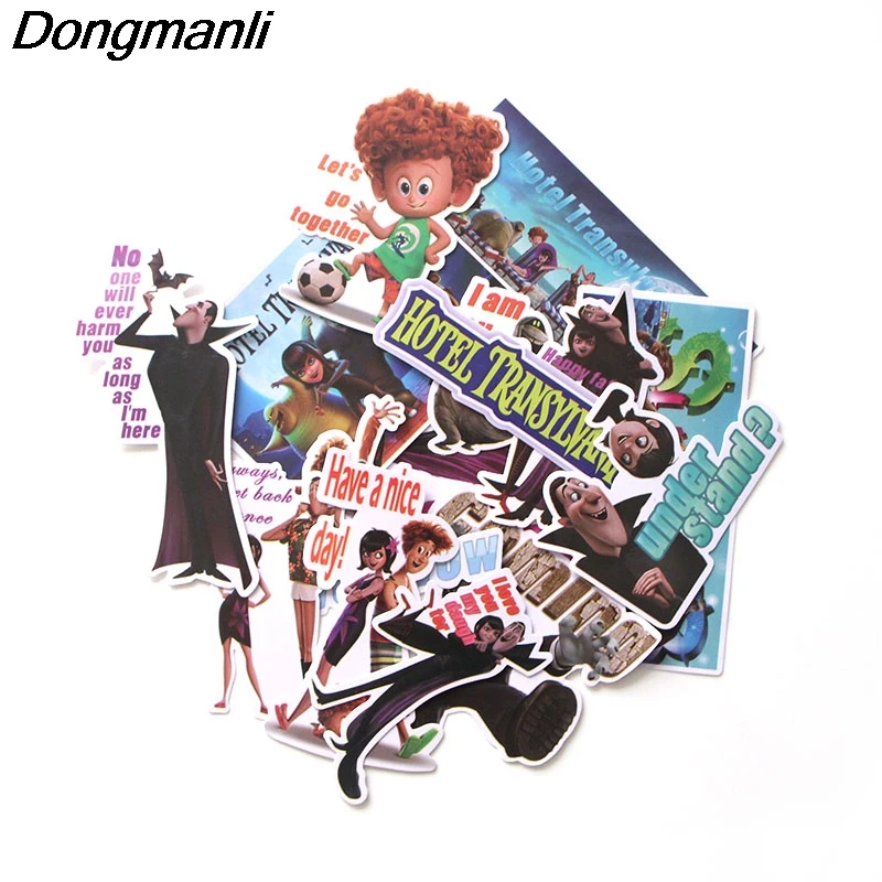 

PC62 15 pcs/set Hotel Transylvania Scrapbooking Stickers Decal For for Guitar Laptop Luggage Car Fridge Graffiti Sticker