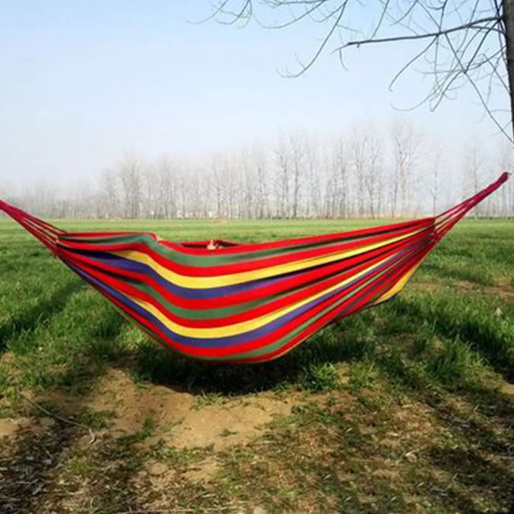 Hanging Hammock Strong 3 Colors Canvas Tent Explore Hike Swing Field Survival Camp Outdoor Leisure Picnic 280*100 Hanging Bed